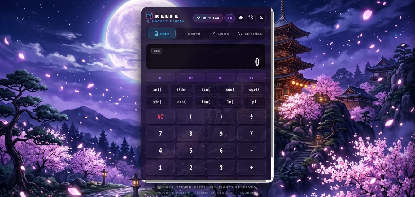 Keefe Calculator preview